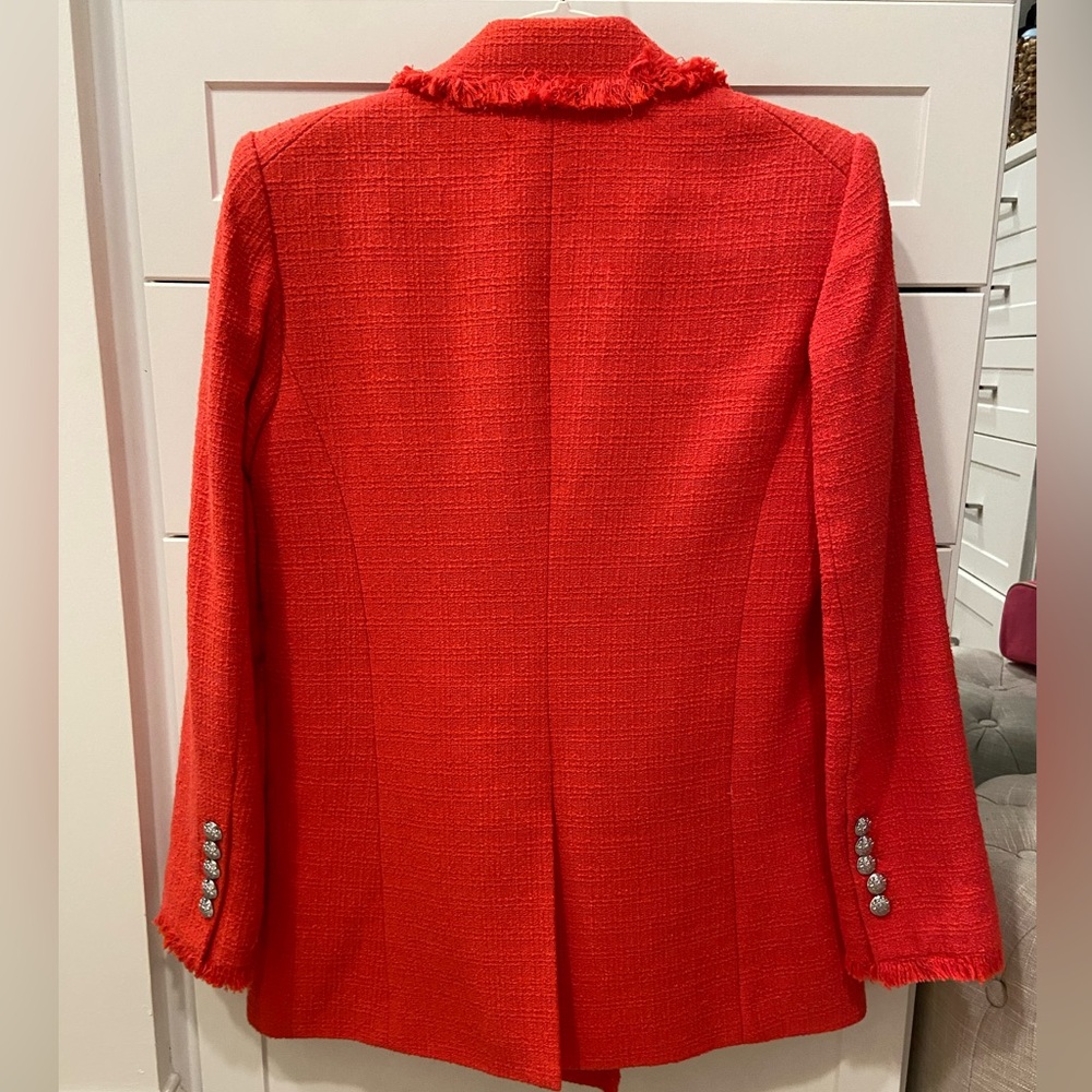 Veronica Beard Nayeli Dickey Jacket in Watermelon Size 14 Dickey Blazer - Picture 7 of 13